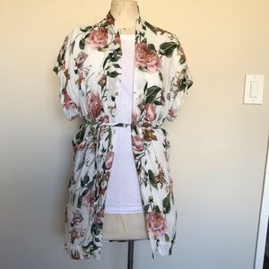 Kimono style button up.
